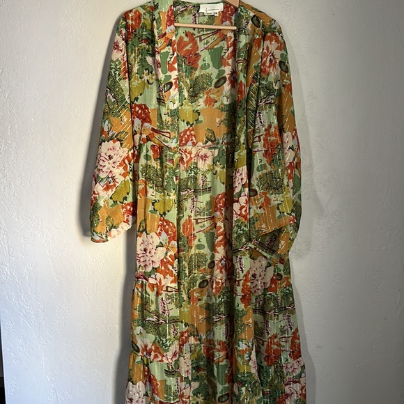 * SOLD ON INSTAGRAM* Anthropologie Floral Duster Kimono - Picture 7 of 12
